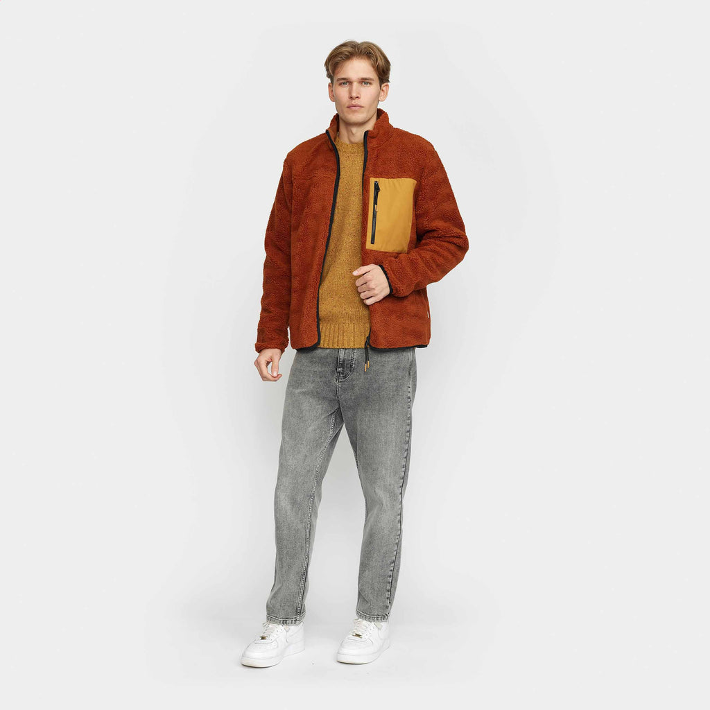 Revolution Pocket Teddy Jacket Fleece Orange