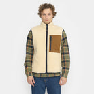 Revolution Pocket Teddy Vest Fleece Offwhite