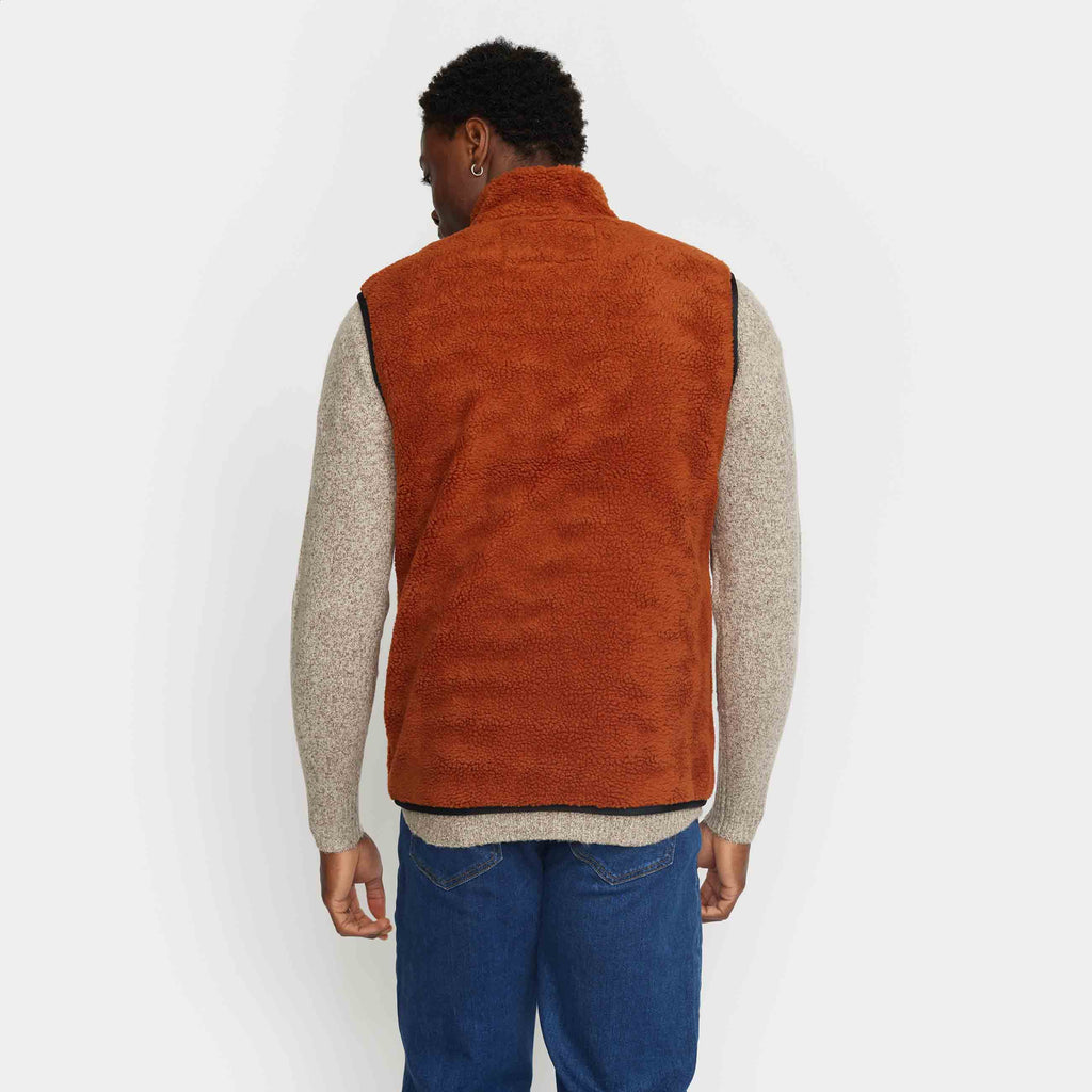 Revolution Pocket Teddy Vest Fleece Orange