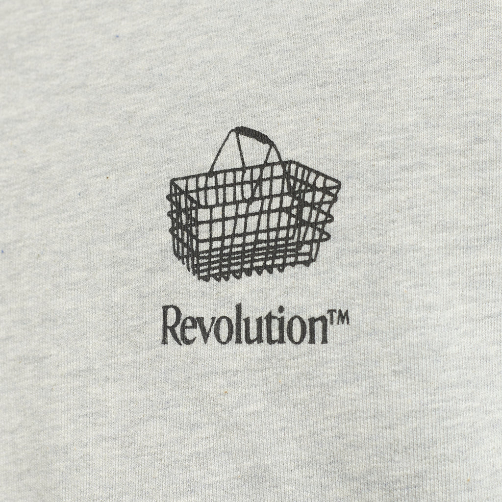 Revolution Printed Crewneck Sweatshirts Grey-melange