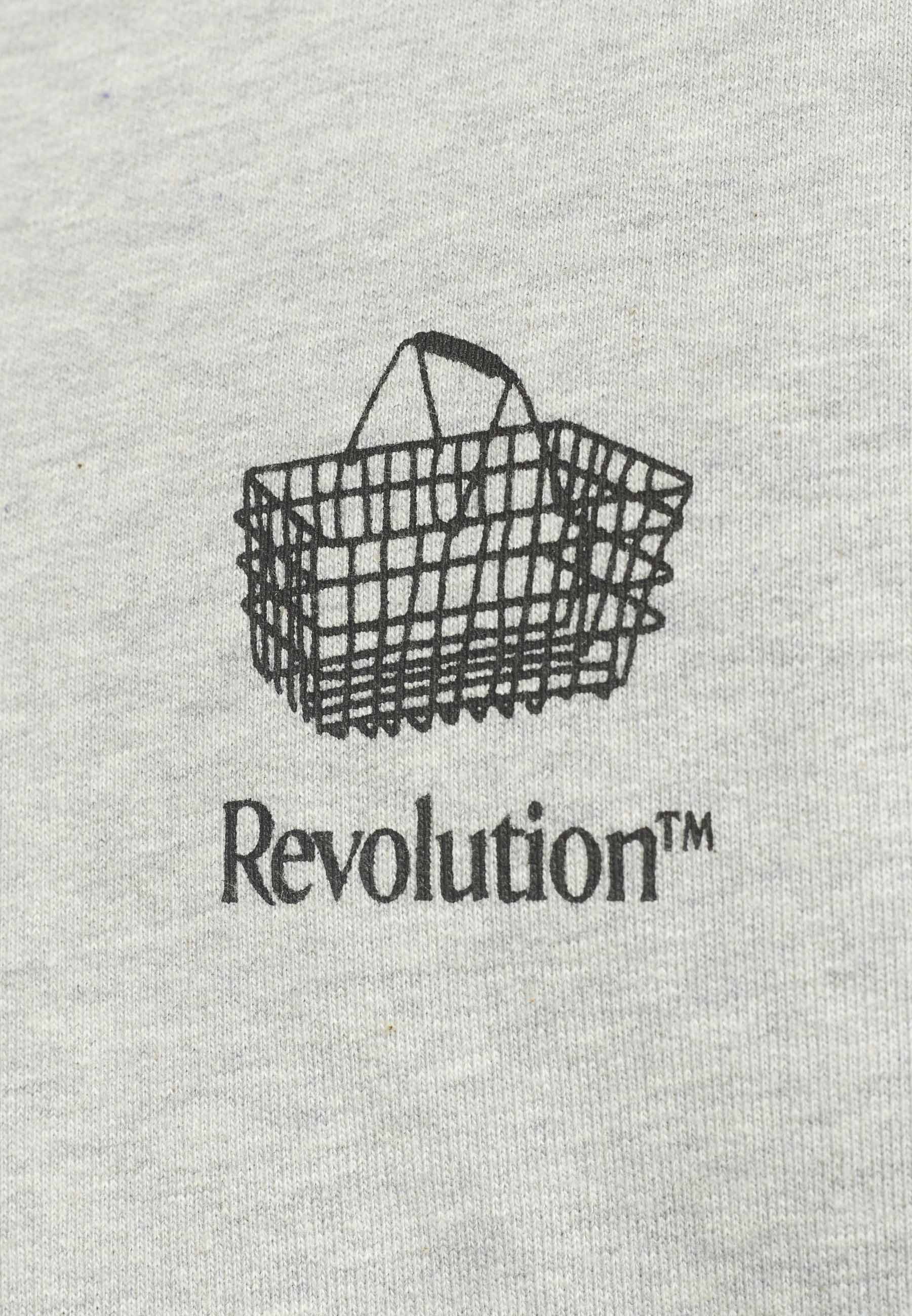 Revolution Printed Crewneck Sweatshirts Grey-melange