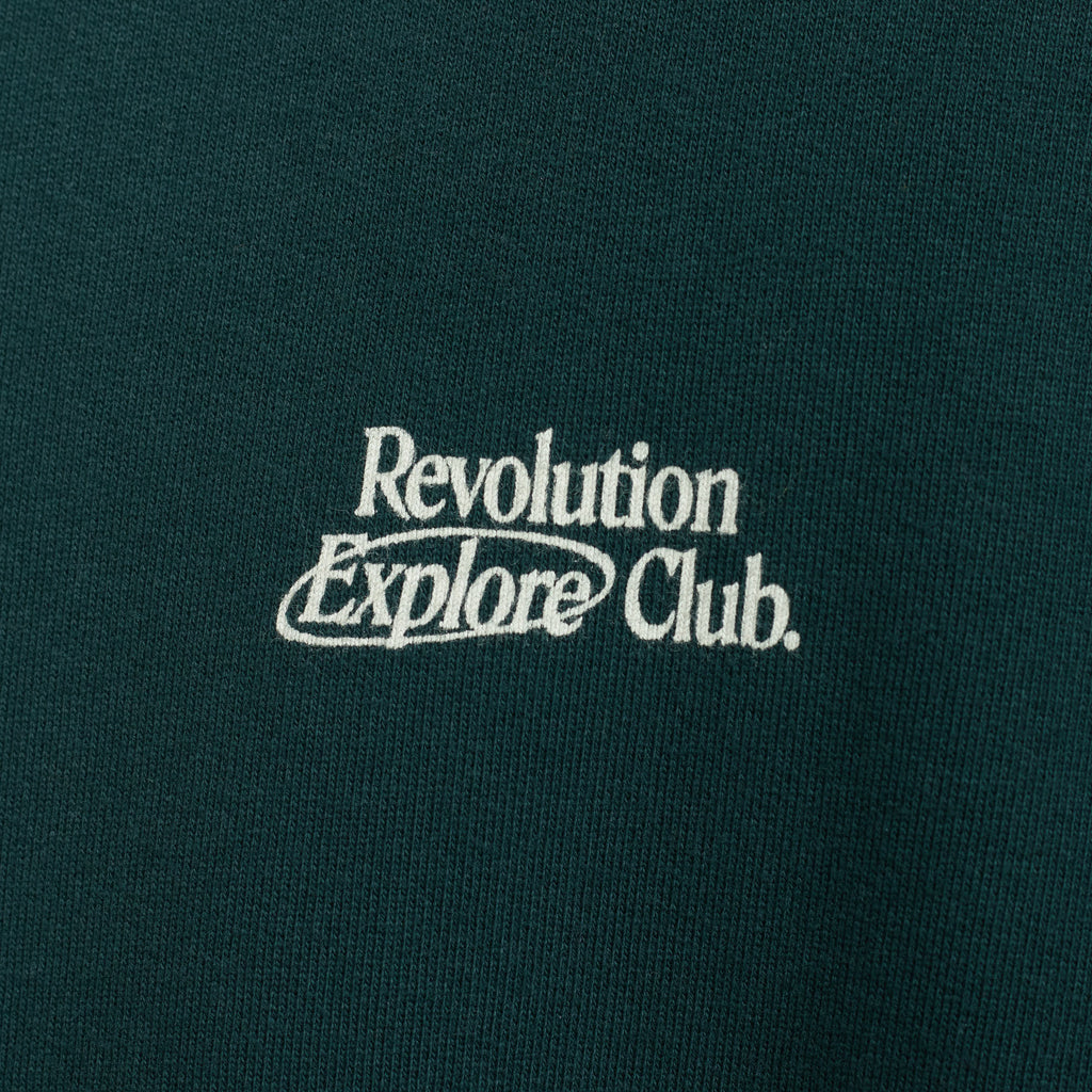 Revolution Printed Crewneck Sweatshirts Darkgreen