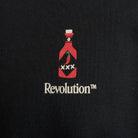 Revolution Printed Crewneck Sweatshirts Black