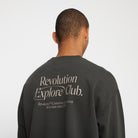 Revolution Printed Crewneck Sweatshirts Black