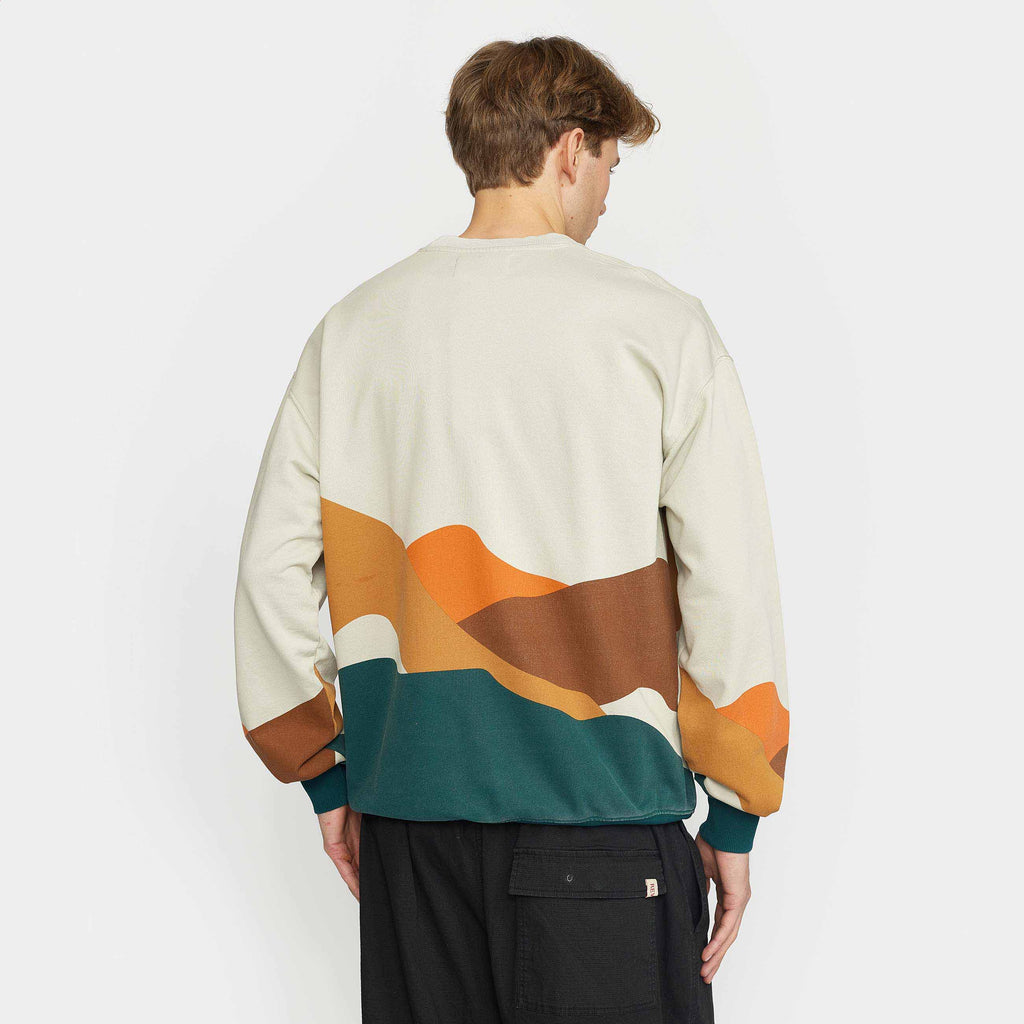 Revolution Printed Crewneck Sweatshirts Offwhite