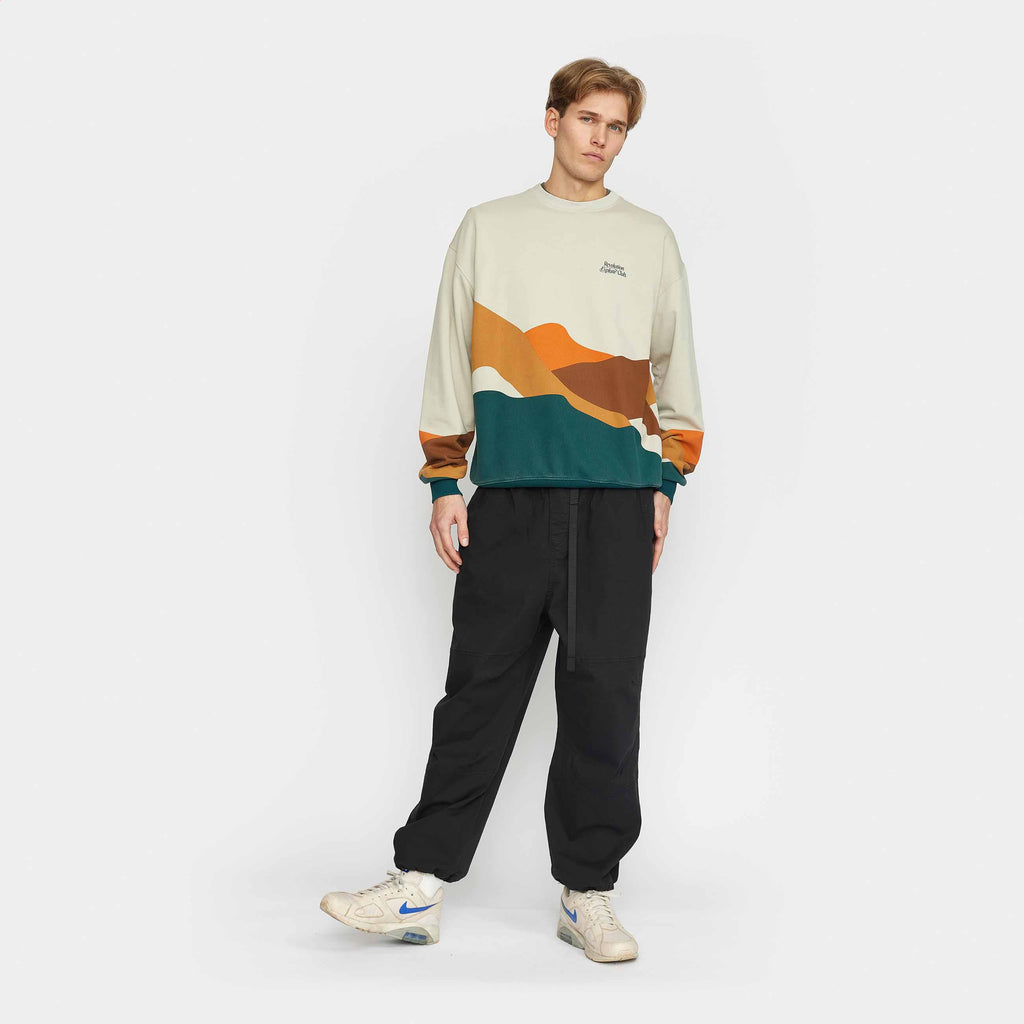 Revolution Printed Crewneck Sweatshirts Offwhite