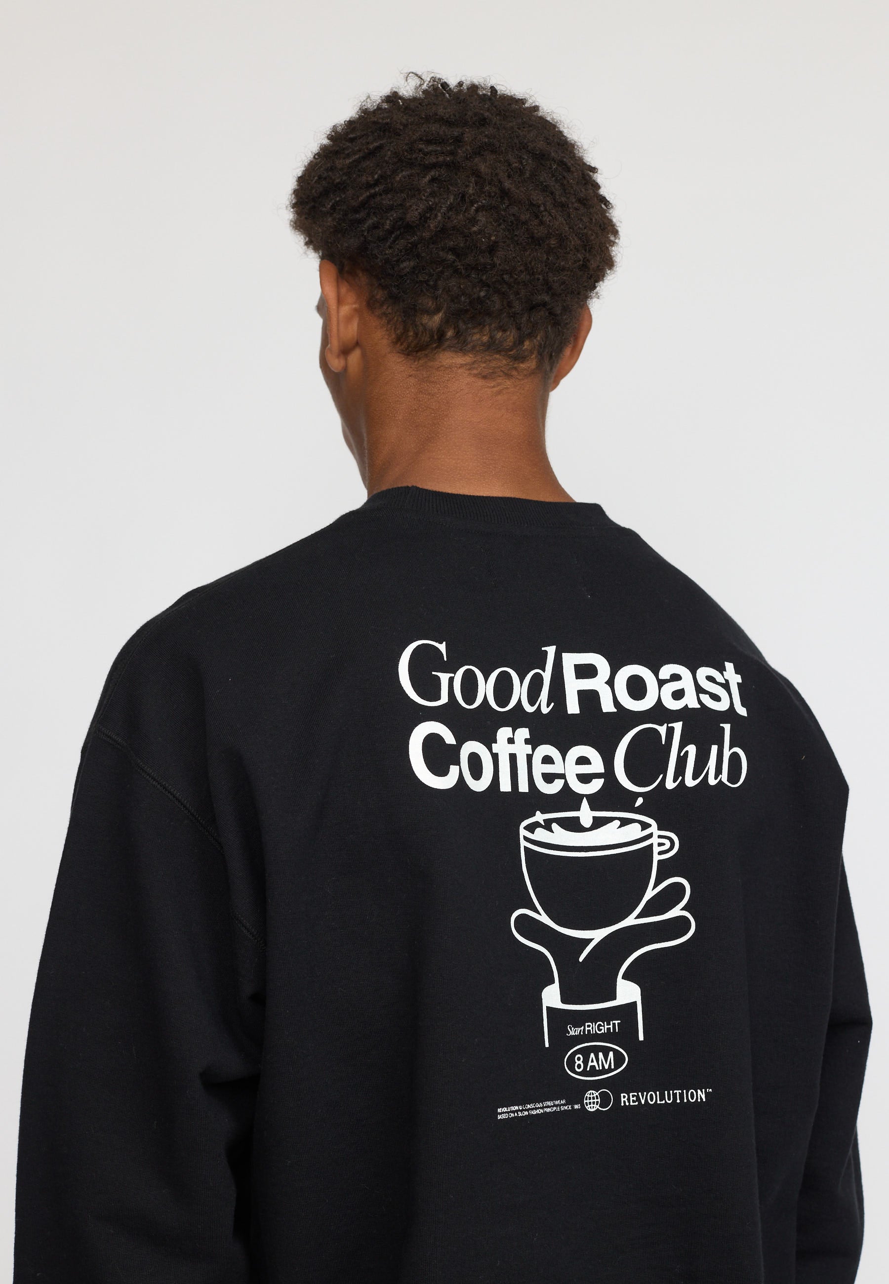 Printed Crewneck / 2788 ROA - Black – Revolution.eu