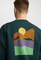 Revolution Printed Crewneck Sweatshirts Darkgreen