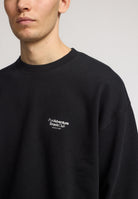 Revolution Printed Crewneck Sweatshirts Black
