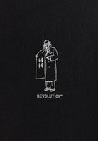 Revolution Printed Crewneck Sweatshirts Black