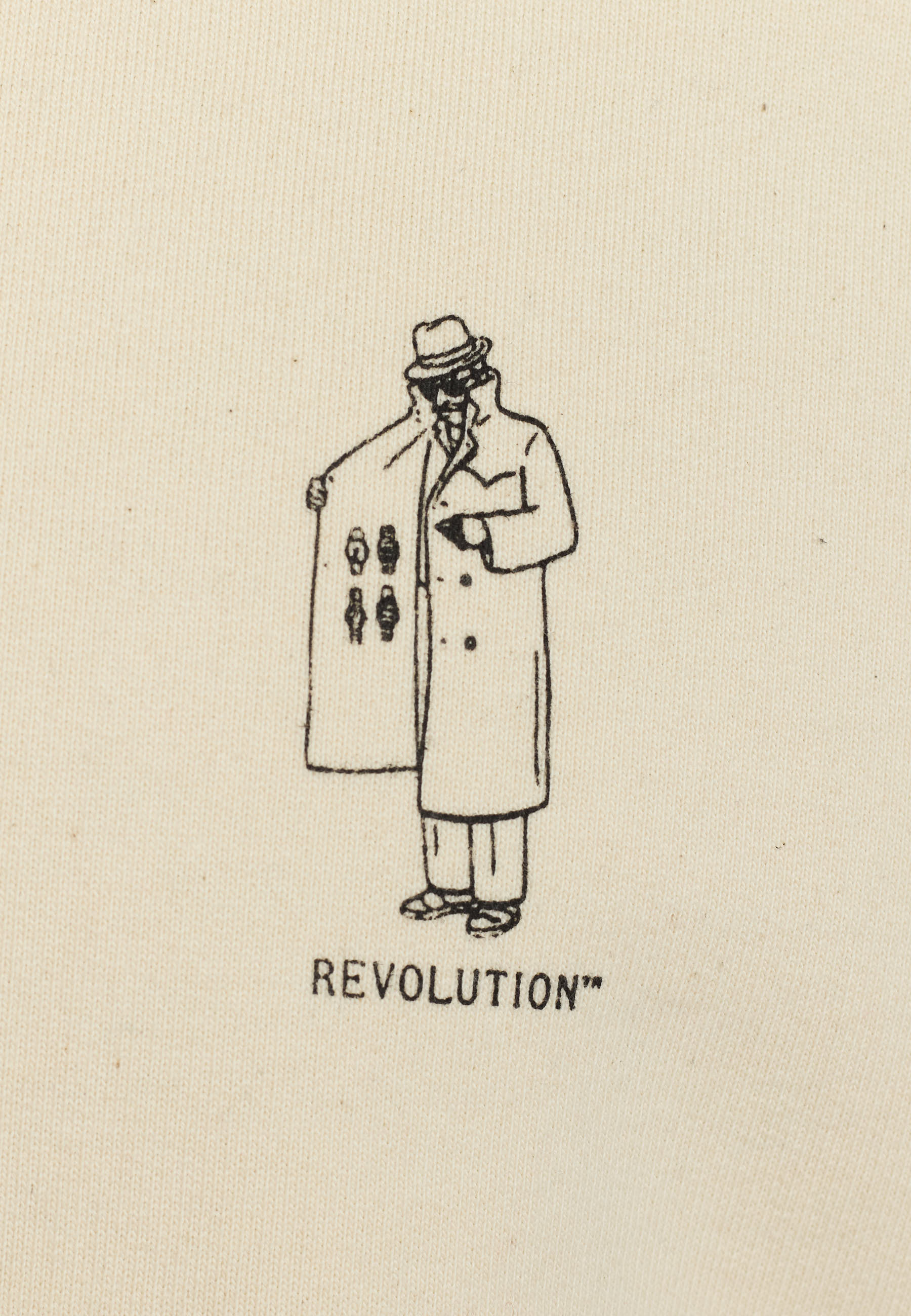 Revolution Printed Crewneck Sweatshirts Offwhite