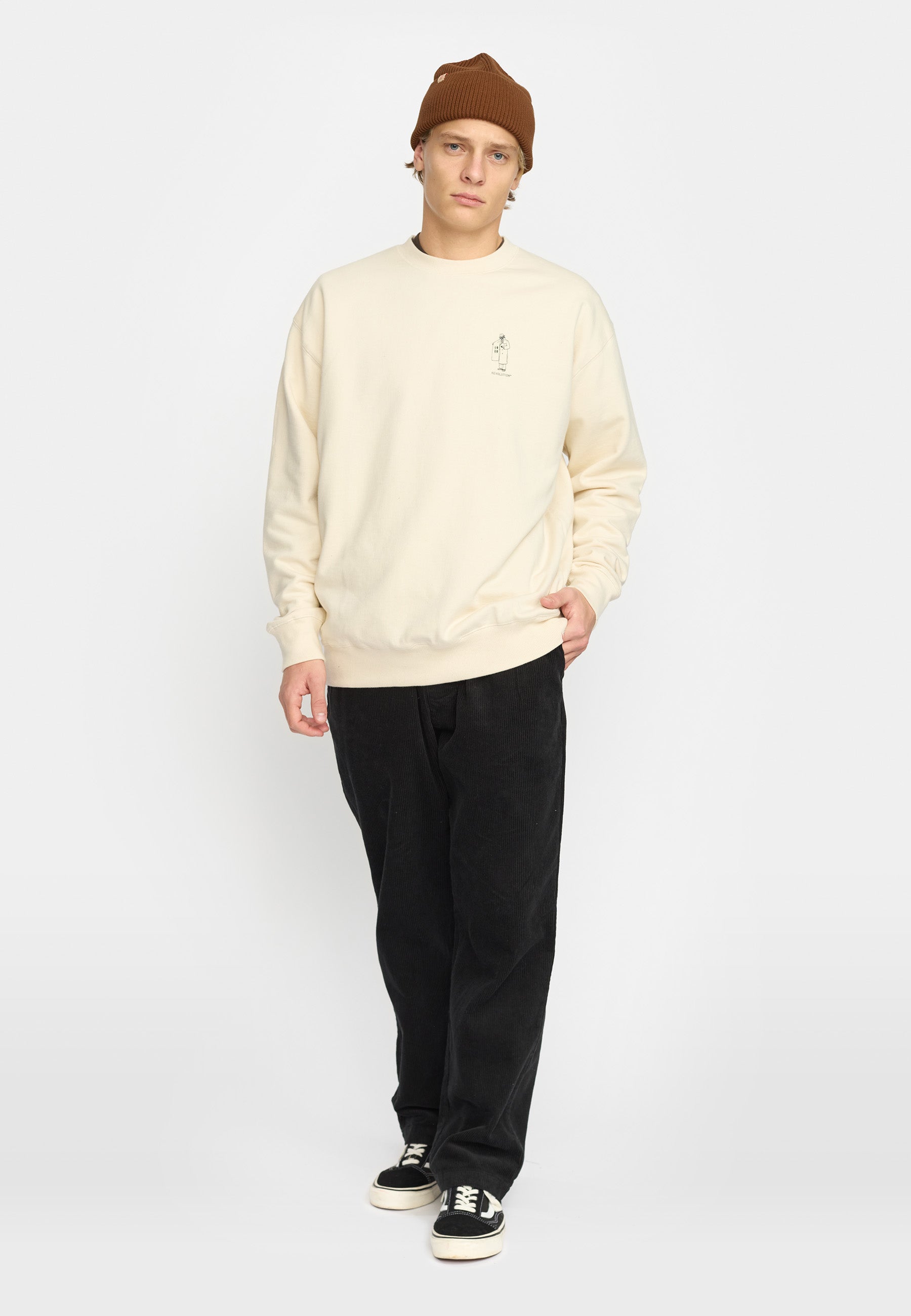 Printed Crewneck / 2793 DEA - Offwhite – Revolution.eu