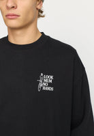 Revolution Printed Crewneck Sweatshirts Black