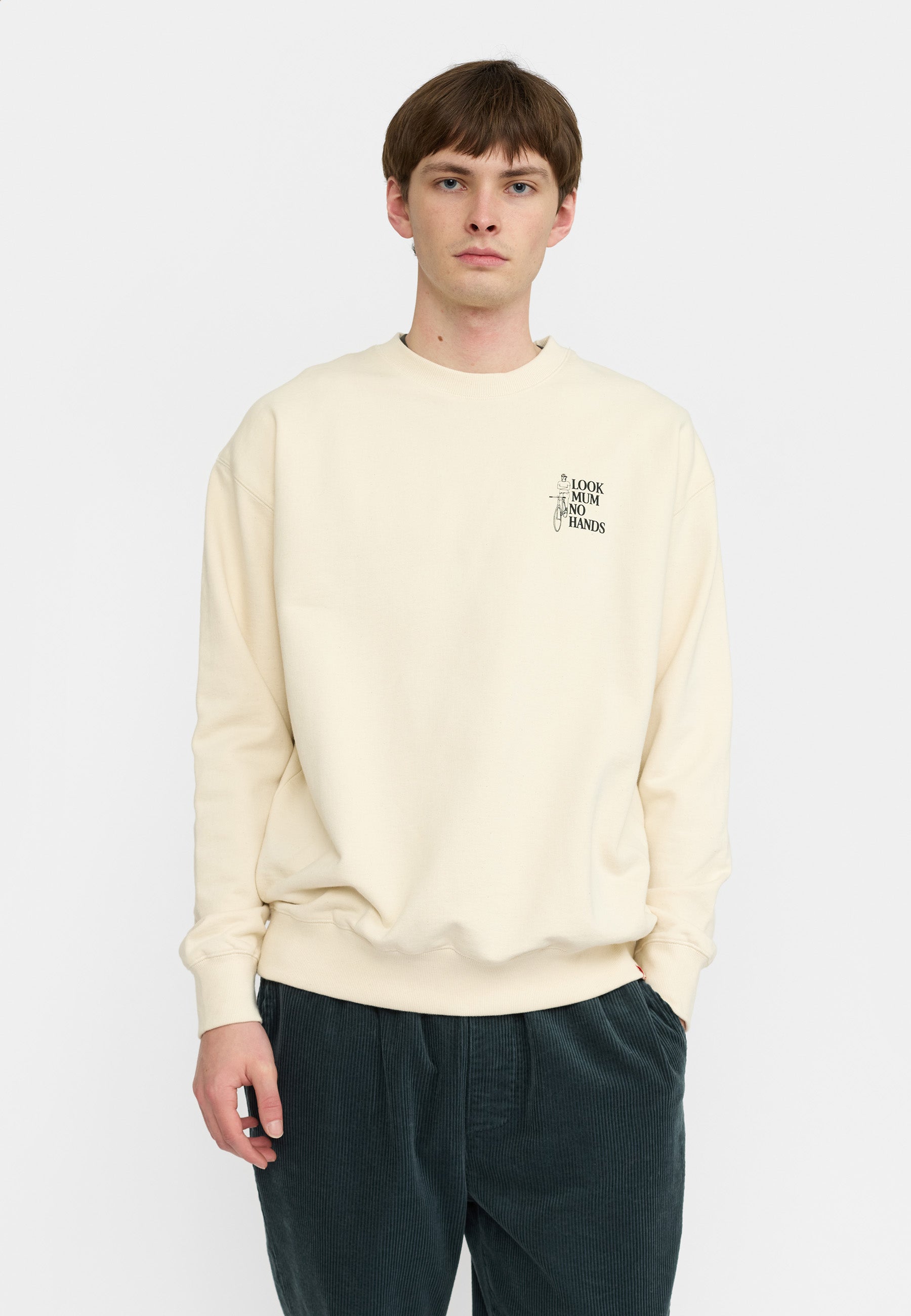 Revolution Printed Crewneck Sweatshirts Offwhite