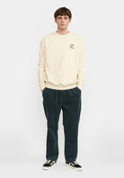 Revolution Printed Crewneck Sweatshirts Offwhite