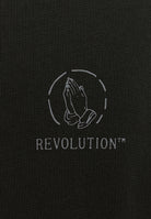 Revolution Printed Crewneck Sweatshirts Black