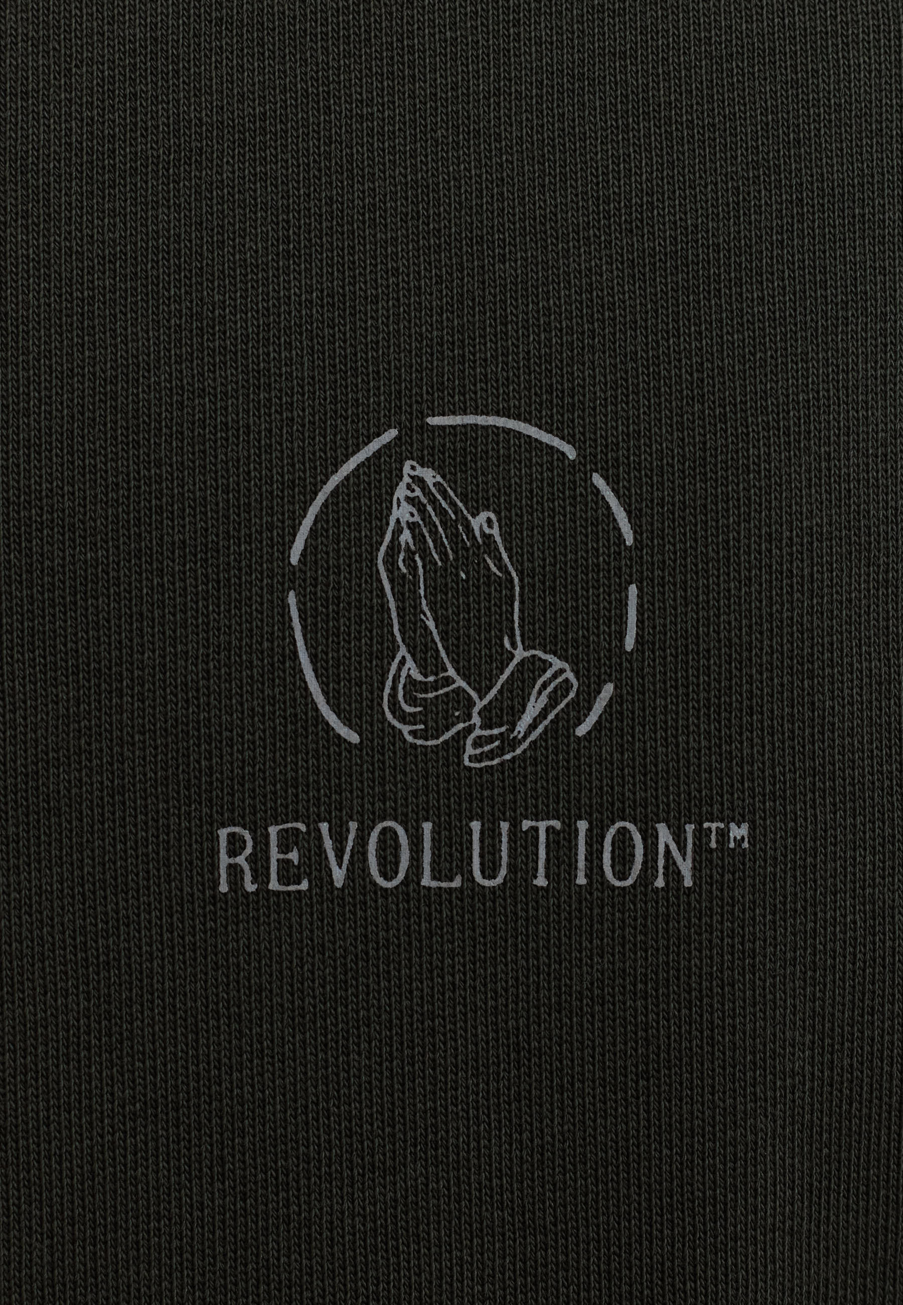 Revolution Printed Crewneck Sweatshirts Black