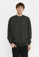 Revolution Printed Crewneck Sweatshirts Black