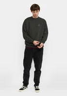 Revolution Printed Crewneck Sweatshirts Black