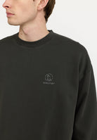 Revolution Printed Crewneck Sweatshirts Black