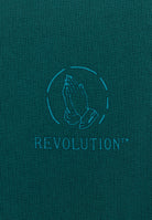 Revolution Printed Crewneck Sweatshirts Petrol