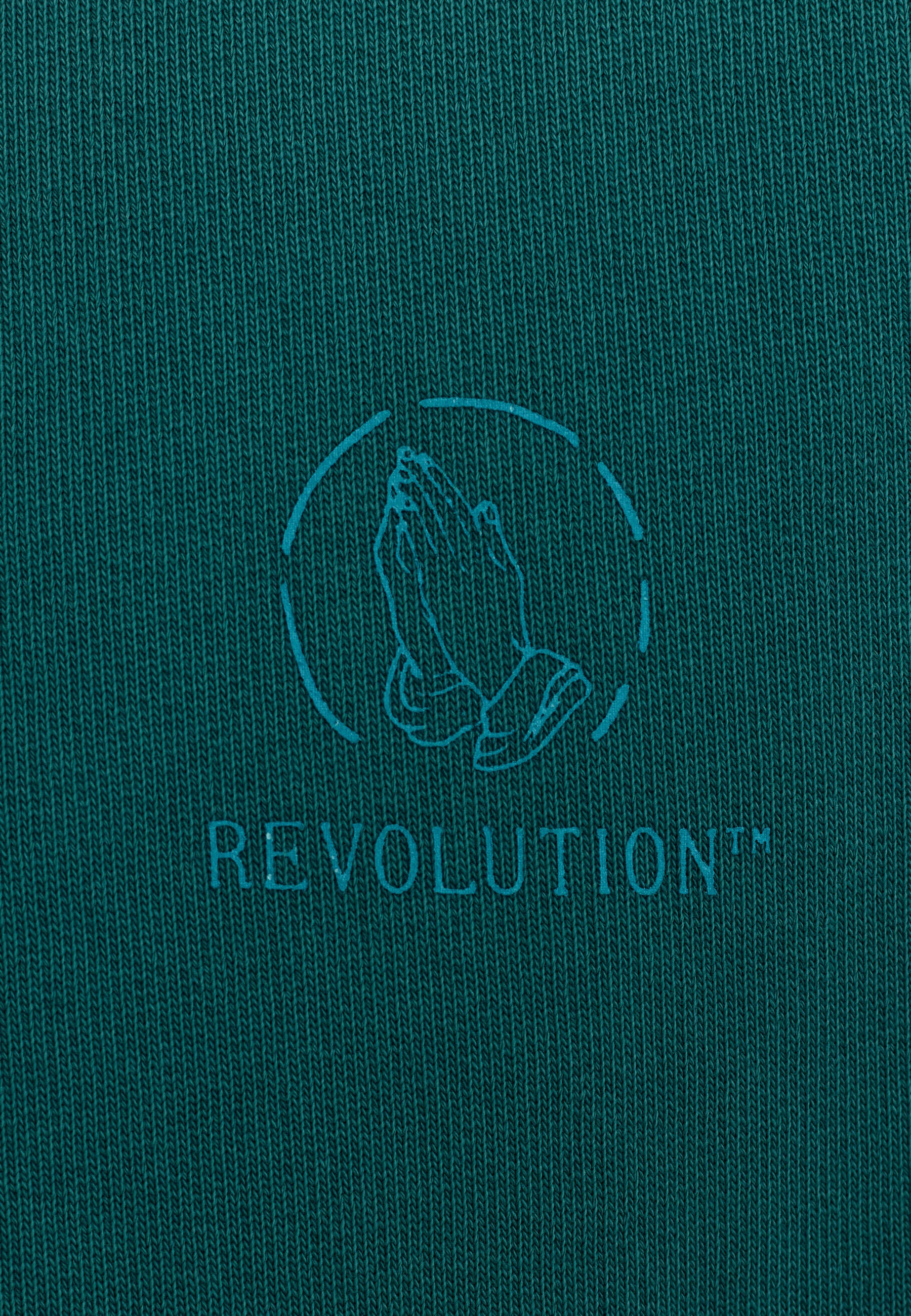 Revolution Printed Crewneck Sweatshirts Petrol