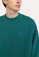 Revolution Printed Crewneck Sweatshirts Petrol