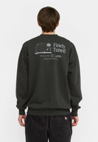 Revolution Printed Crewneck Sweatshirts Black