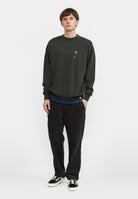 Revolution Printed Crewneck Sweatshirts Black