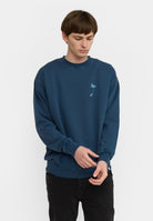 Revolution Printed Crewneck Sweatshirts Darkblue