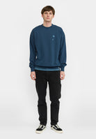 Revolution Printed Crewneck Sweatshirts Darkblue
