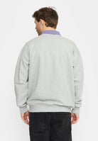 Revolution Printed Crewneck Sweatshirts Grey-melange