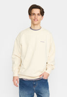 Revolution Printed Crewneck Sweatshirts Offwhite