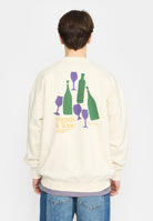 Revolution Printed Crewneck Sweatshirts Offwhite