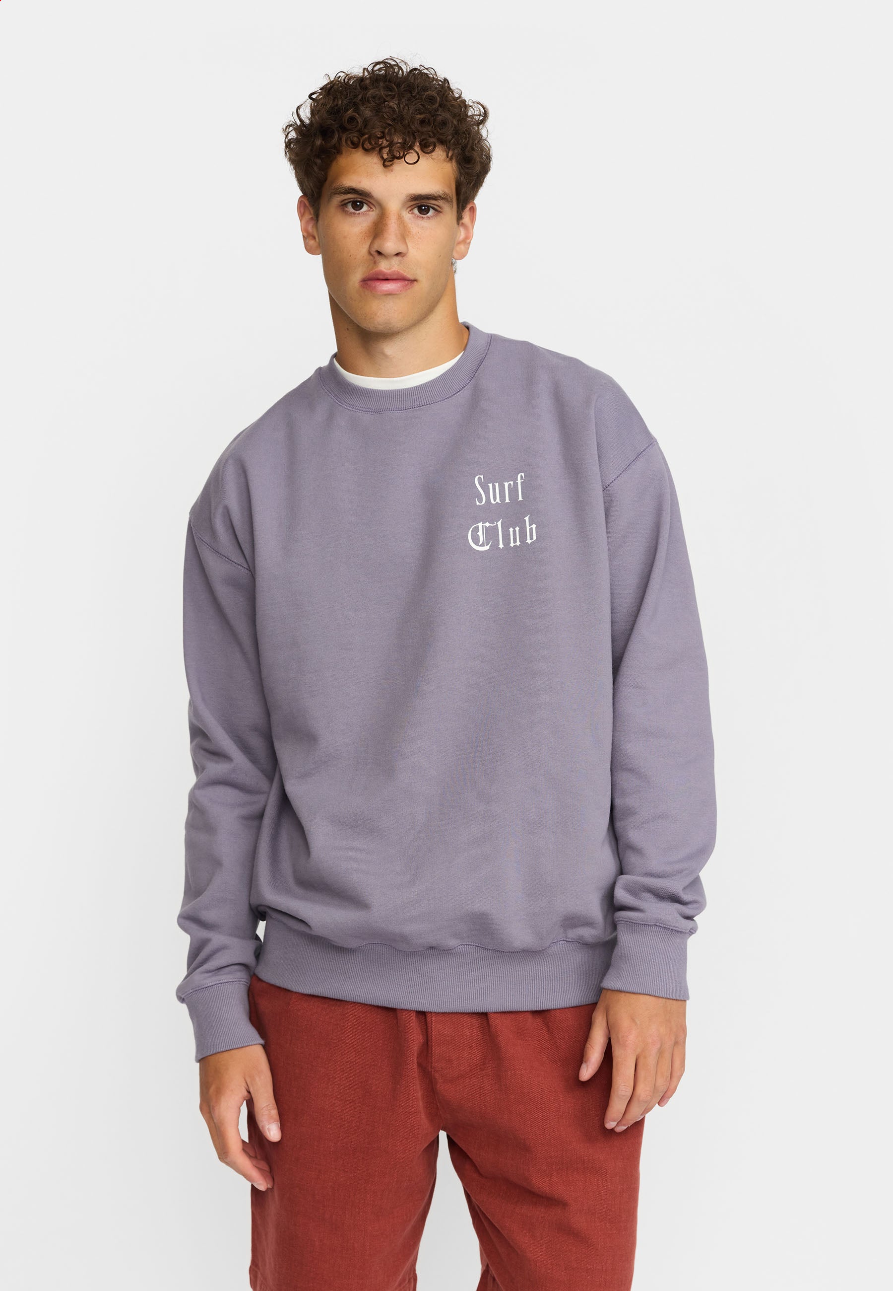 Revolution Printed Crewneck Sweatshirts Purple