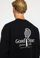 Revolution Printed Crewneck Sweatshirts Black