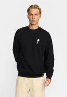 Revolution Printed Crewneck Sweatshirts Black