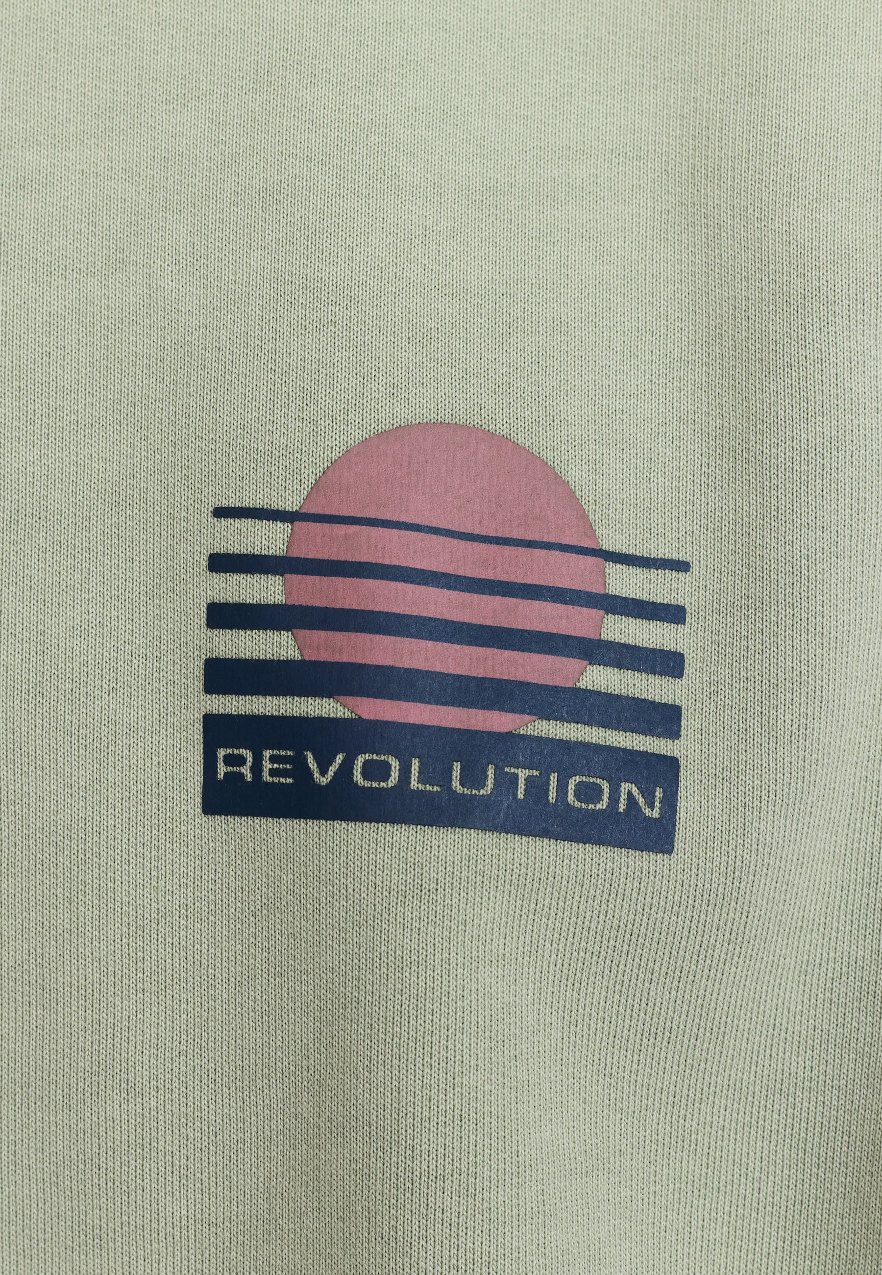 Revolution Printed Crewneck Sweatshirts Mint