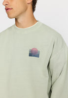 Revolution Printed Crewneck Sweatshirts Mint