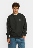 Revolution Printed Crewneck Sweatshirts Black