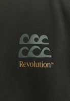 Revolution Printed Crewneck Sweatshirts Black