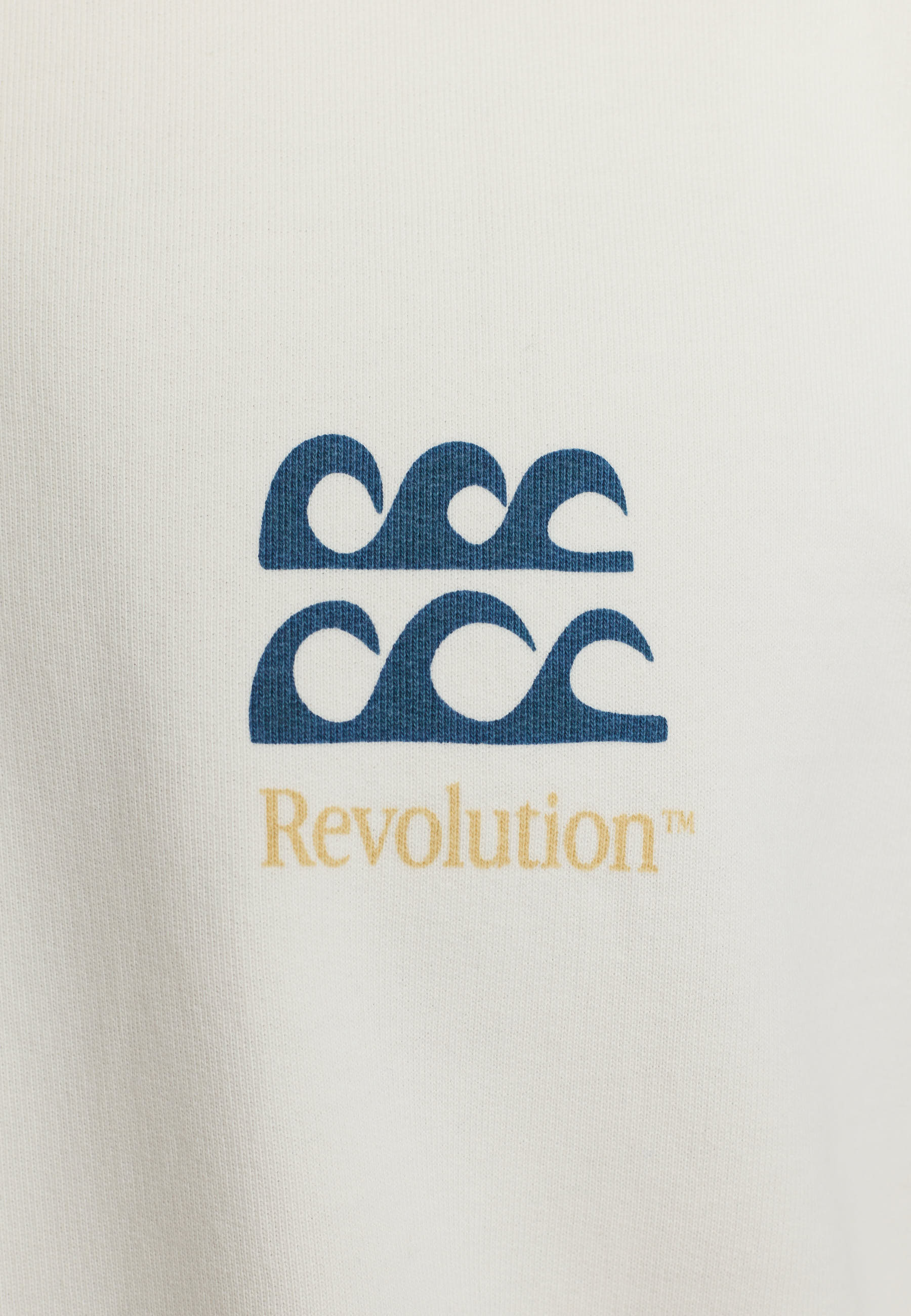 Revolution Printed Crewneck Sweatshirts Offwhite