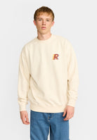Revolution Printed Crewneck Sweatshirts Offwhite-melange