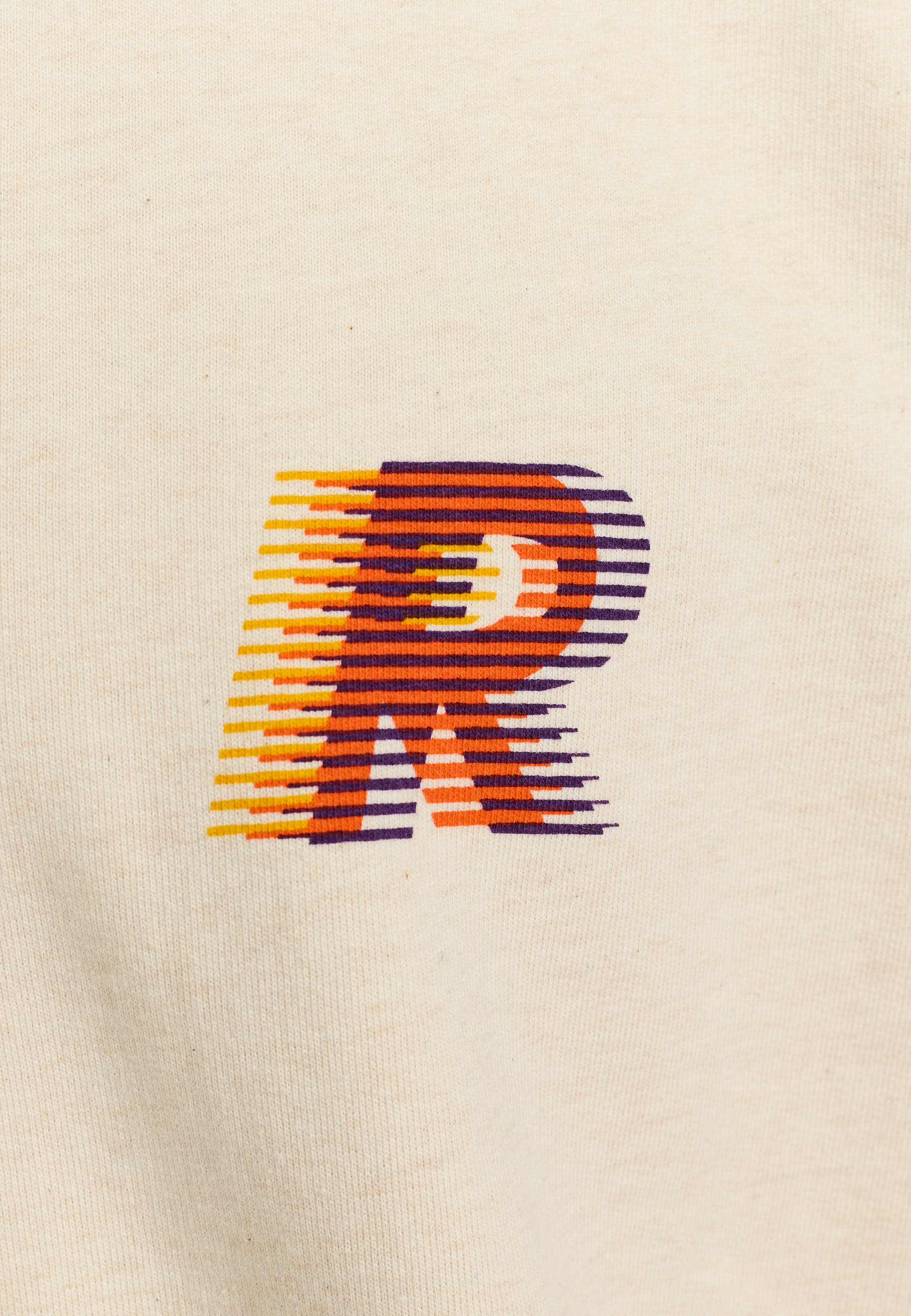 Revolution Printed Crewneck Sweatshirts Offwhite-melange