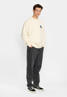 Revolution Printed Crewneck Sweatshirts Offwhite-melange