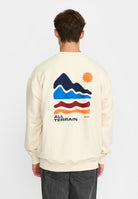 Revolution Printed Crewneck Sweatshirts Offwhite-melange