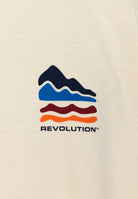 Revolution Printed Crewneck Sweatshirts Offwhite-melange