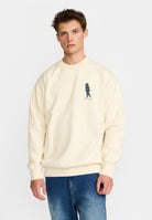Revolution Printed Crewneck Sweatshirts Offwhite