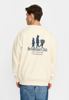 Revolution Printed Crewneck Sweatshirts Offwhite
