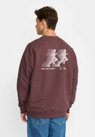 Revolution Printed Crewneck Sweatshirts Dustpurple